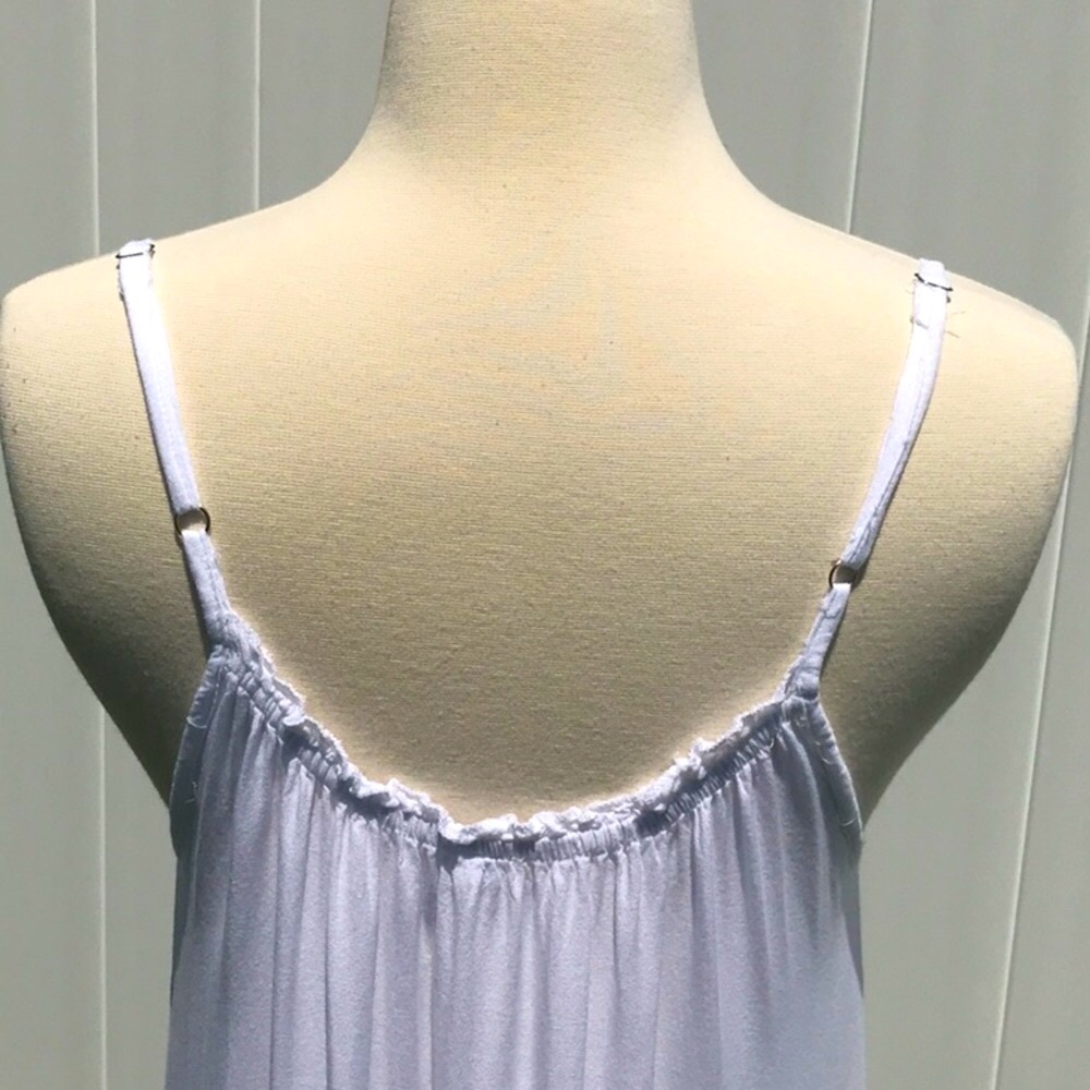 Raviya White Tiered Midi Dress Adjustable Strap Size Small - Picture 9 of 16